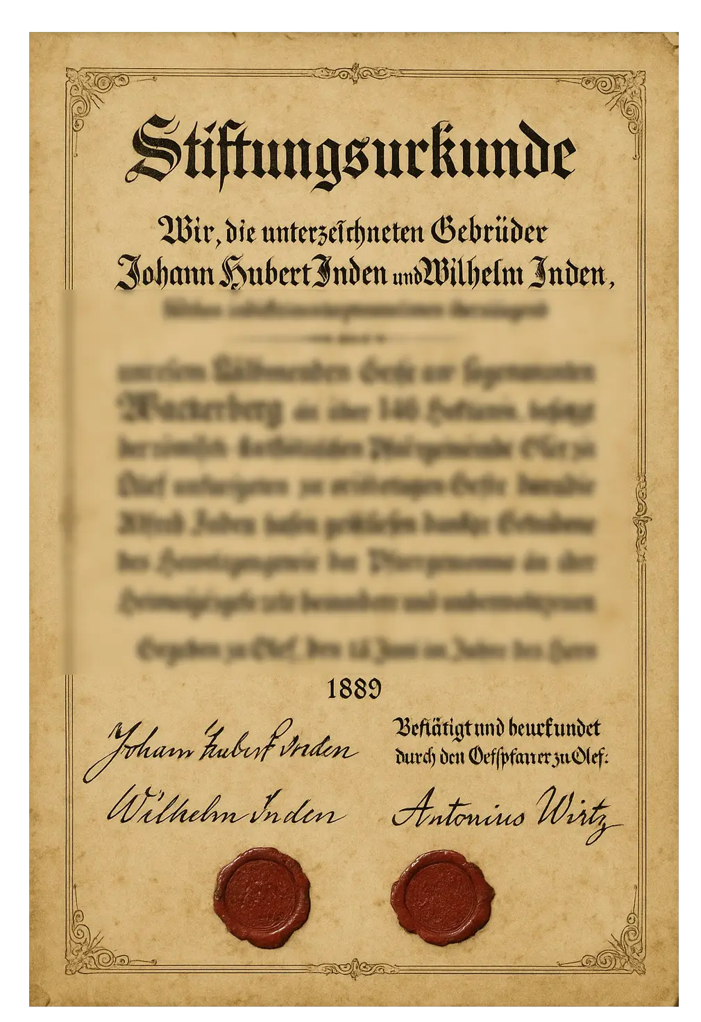 Stiftungsurkunde